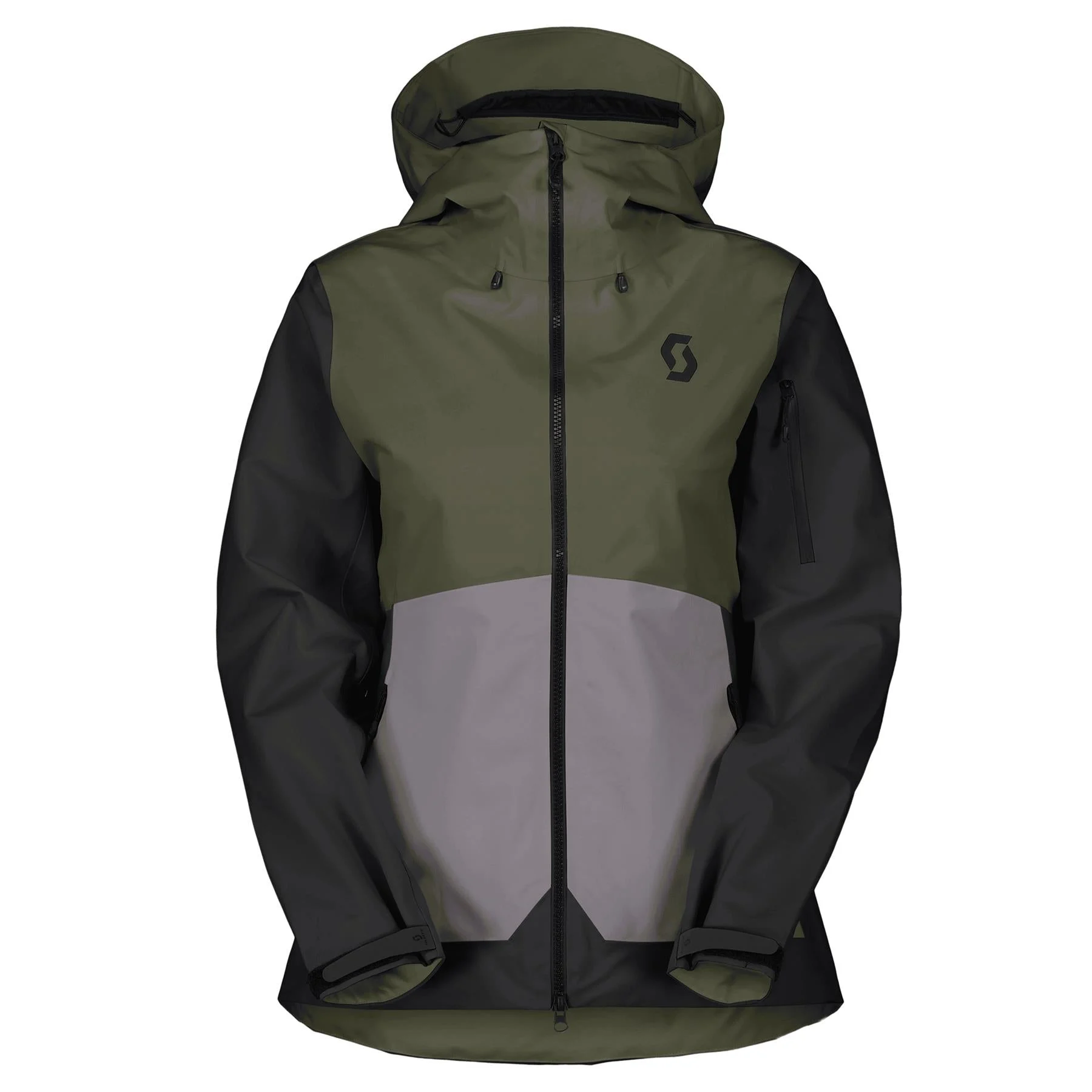 Scott Explorair 3L Womens Jacket Douglas Green / Evening Grey