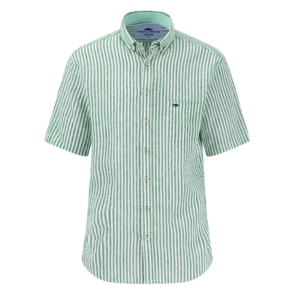 Fynch Hatton 15046141 Classic Linen Stripes short sleeve shirt