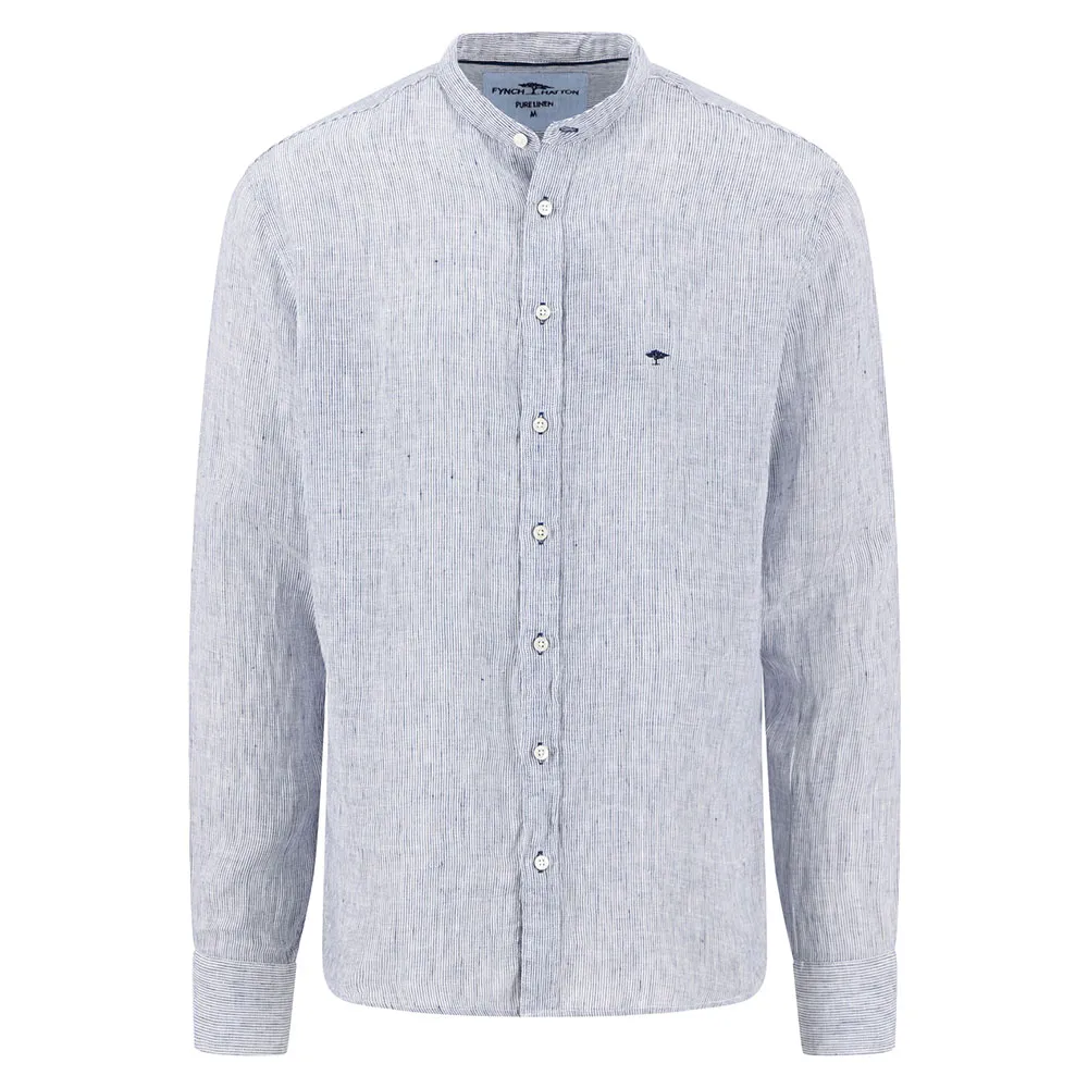 Fynch Hatton 15046168 Linen Fine Stripe long sleeve shirt