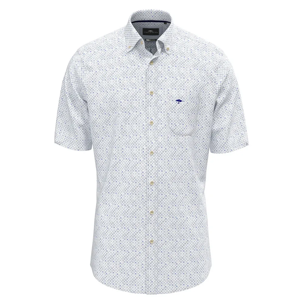 Fynch Hatton Blue Story Prints short sleeve shirt