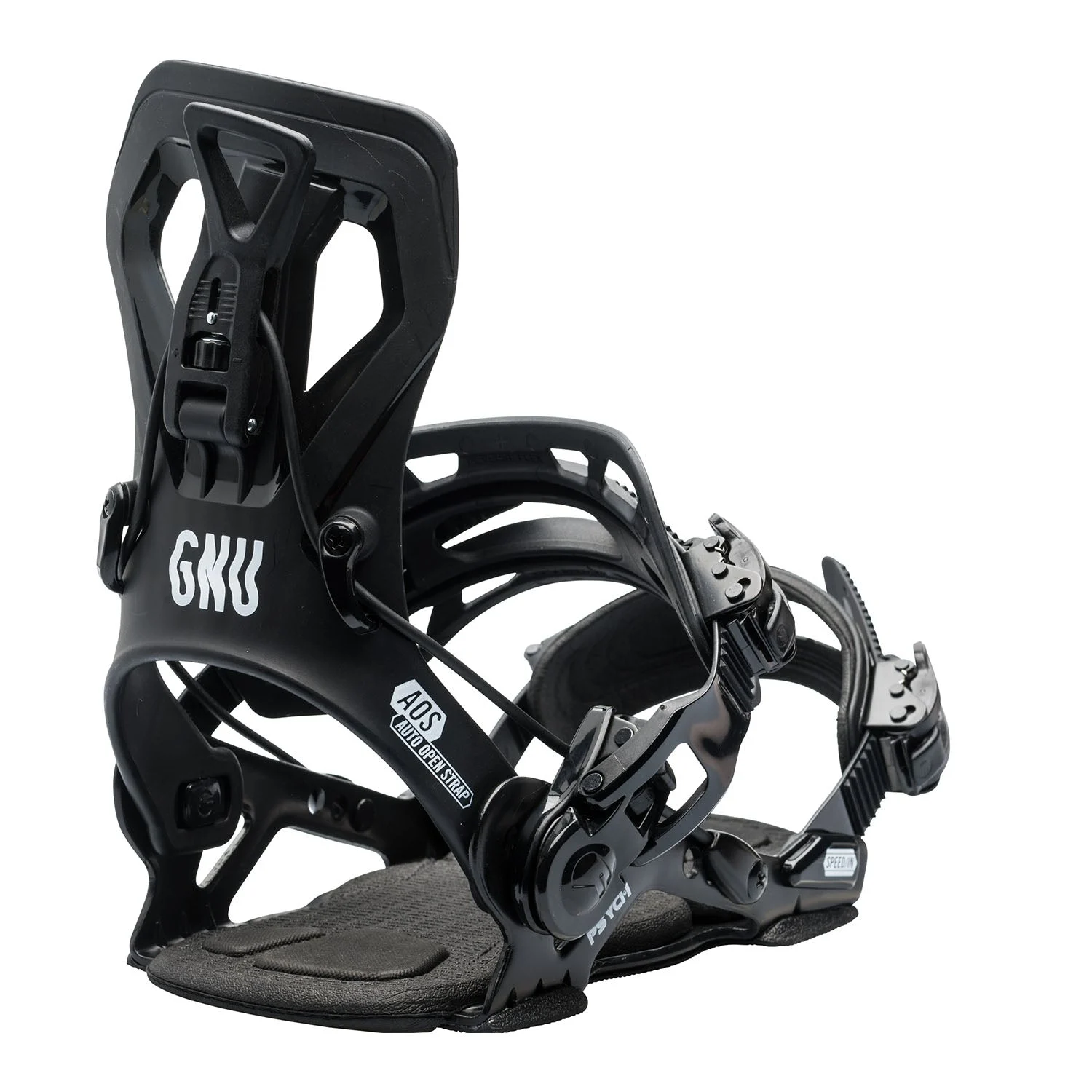 Psych Snowboard Bindings Black 2024