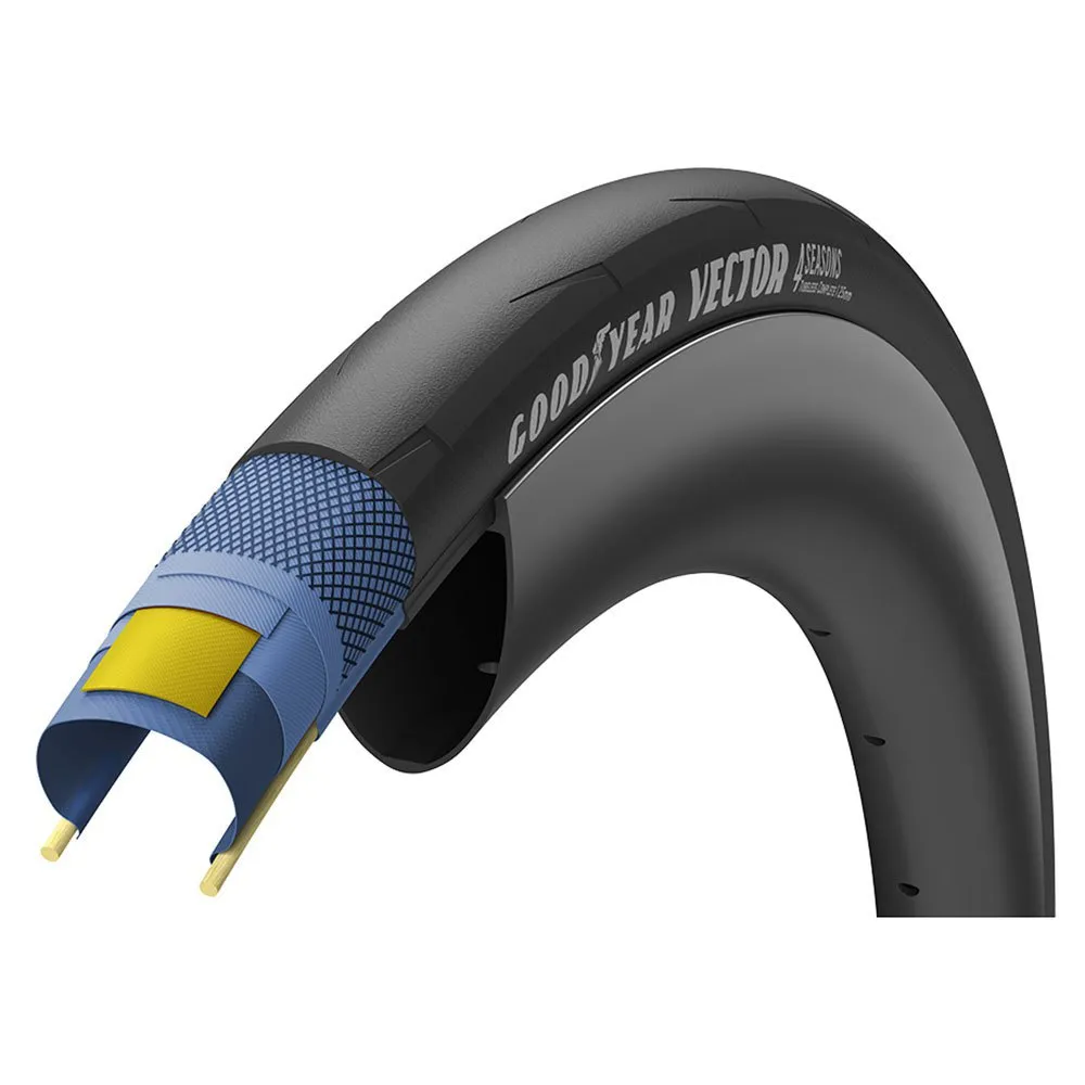 Goodyear Vector 4Seasons 60 TPI TLC Tubeless 700C x 28 road tyre