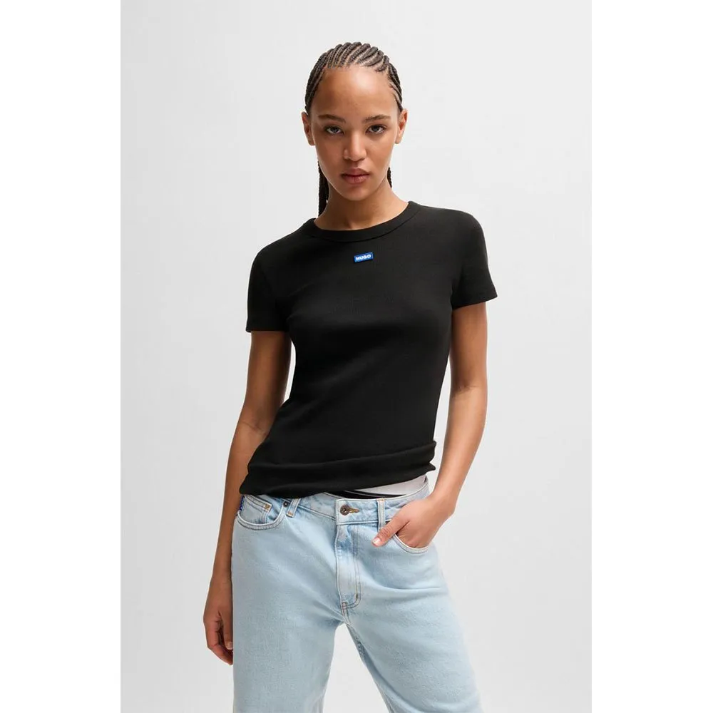 HUGO Easy 10257055 BLUE short sleeve T-shirt