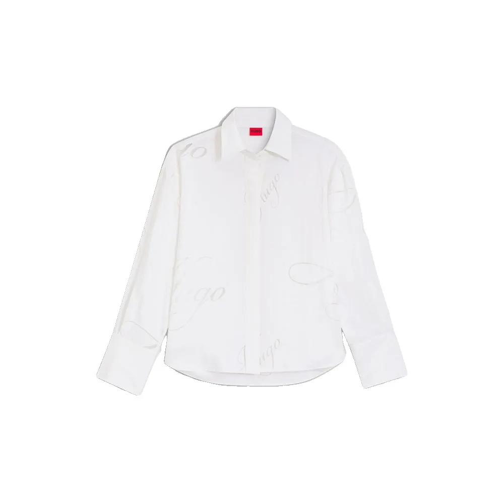 HUGO Echinacea 10272125 long sleeve blouse