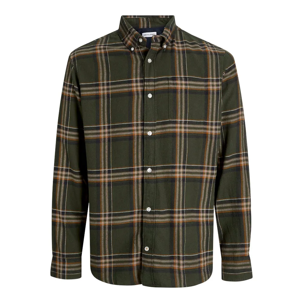 Jack & Jones Classic Flannel Check Plus Size long sleeve shirt