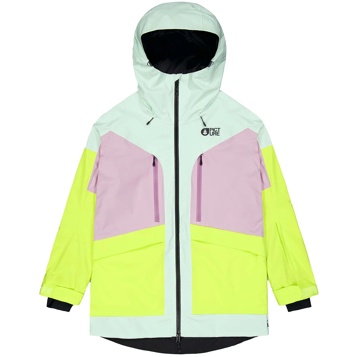 PICTURE HAAKON JACKET W SILT GREEN ORCHID ACID  - Ski jacket