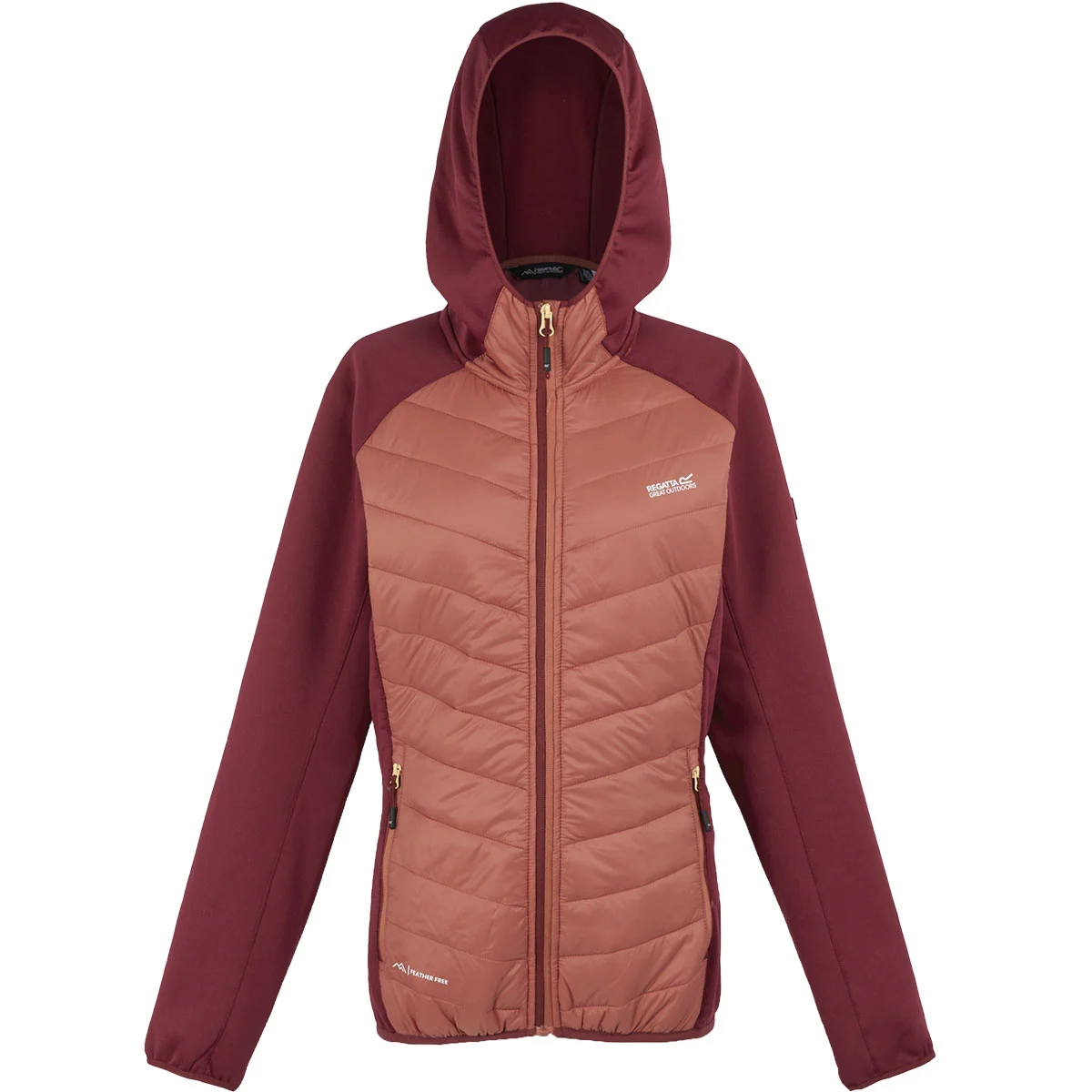 REGATTA W ANDRESON VIII HYBRID MINERAL RED/RUMBA RED  - Hiking down jacket