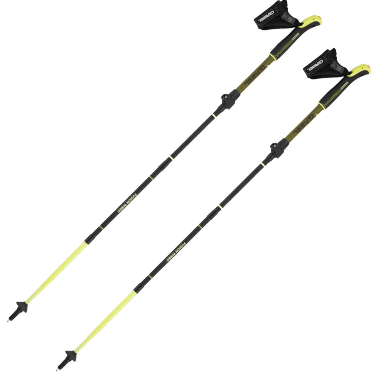GABEL FUSION WIRED 110-130 UNICOLOR  - Trail running pole