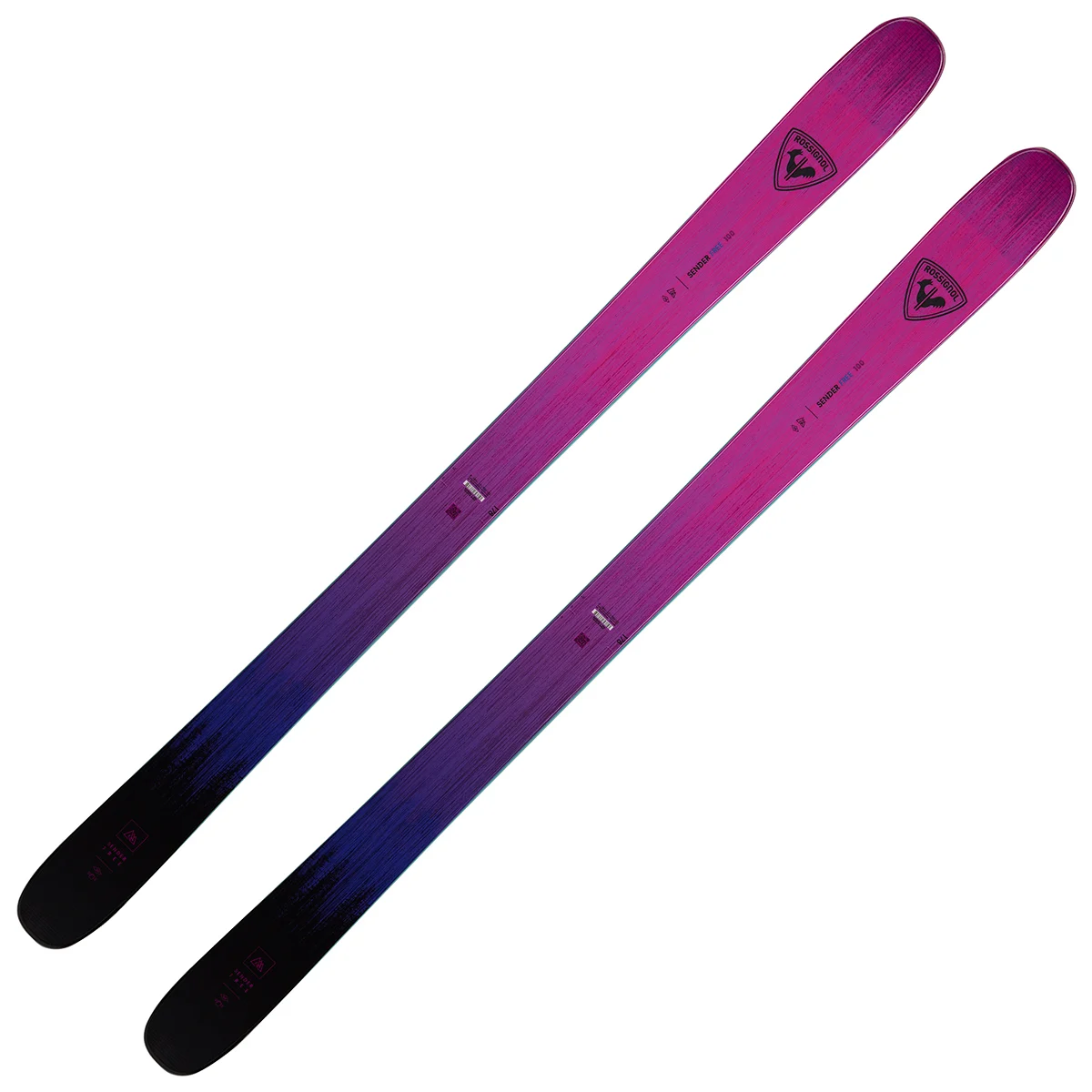 ROSSIGNOL SENDER FREE 100 PINK/PURPLE/BLACK  - Alpine ski