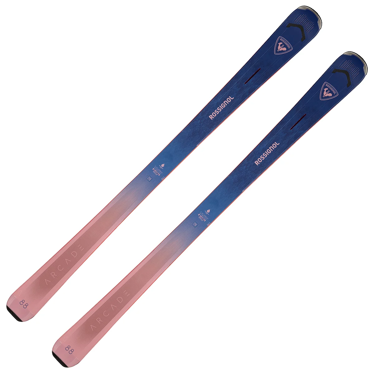 ROSSIGNOL ARCADE W 88 CORAL/NAVY  - Alpine ski