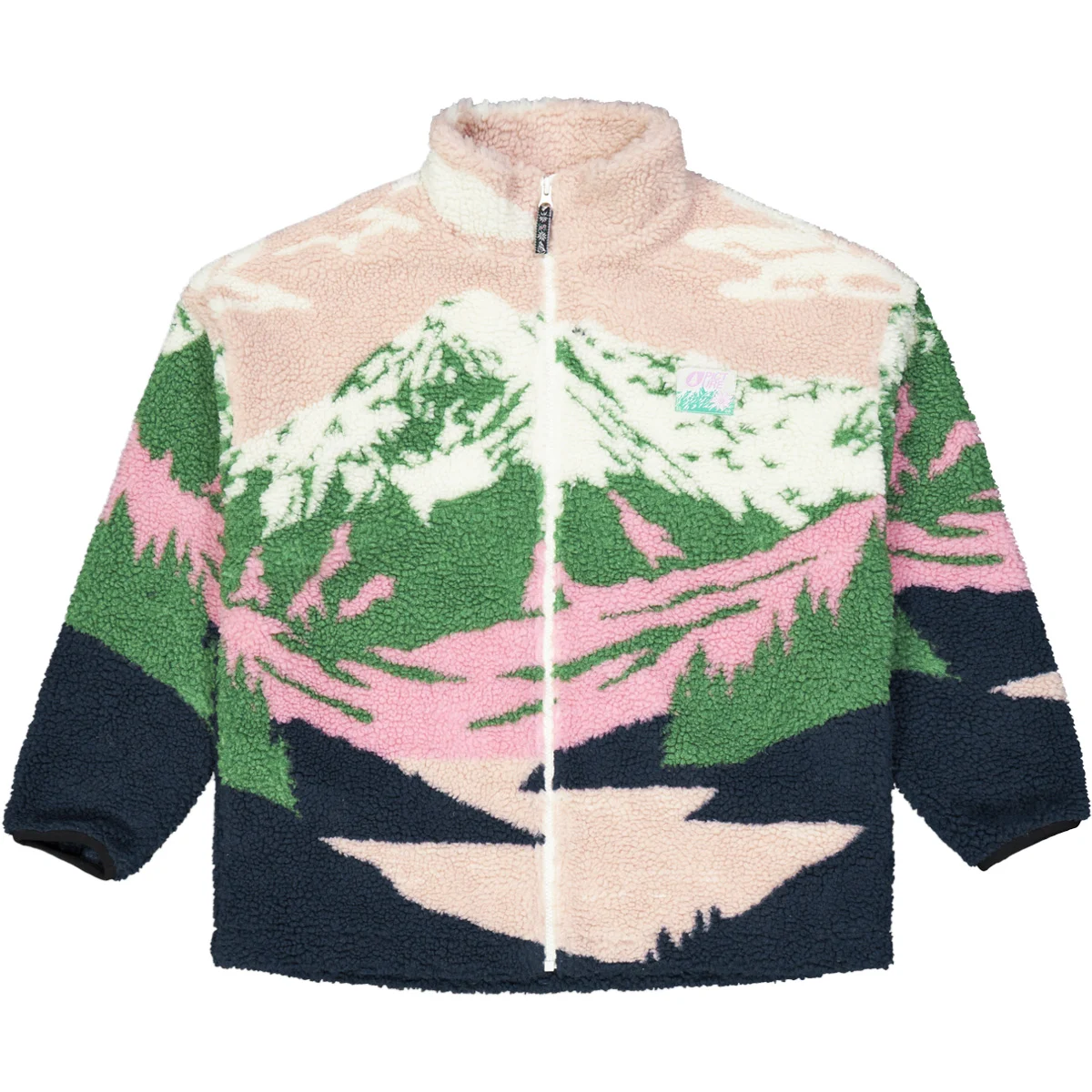 PICTURE NYSS ZIP FLEECE W CLOUDY LANDSCAPE WOMEN  - Fleece jacket