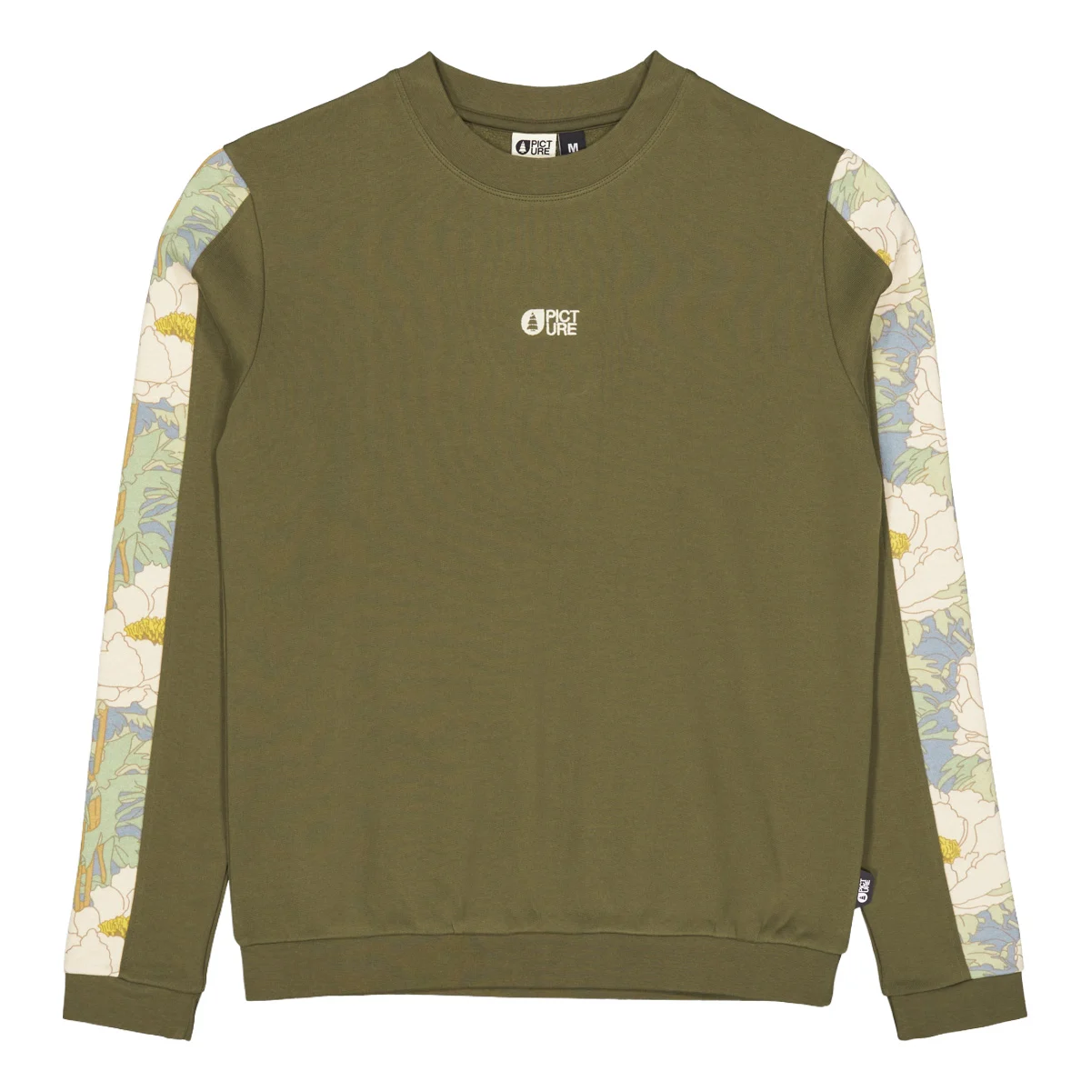 PICTURE BLAYR PRINTED CREW W TOBACCO TIMELESS FLOWER  - Sweatshirt