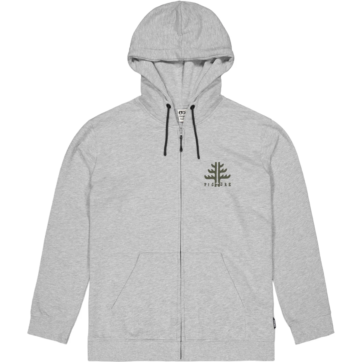 PICTURE OUVEA ZIP HOODIE GREY MELANGE  - Sweatshirt