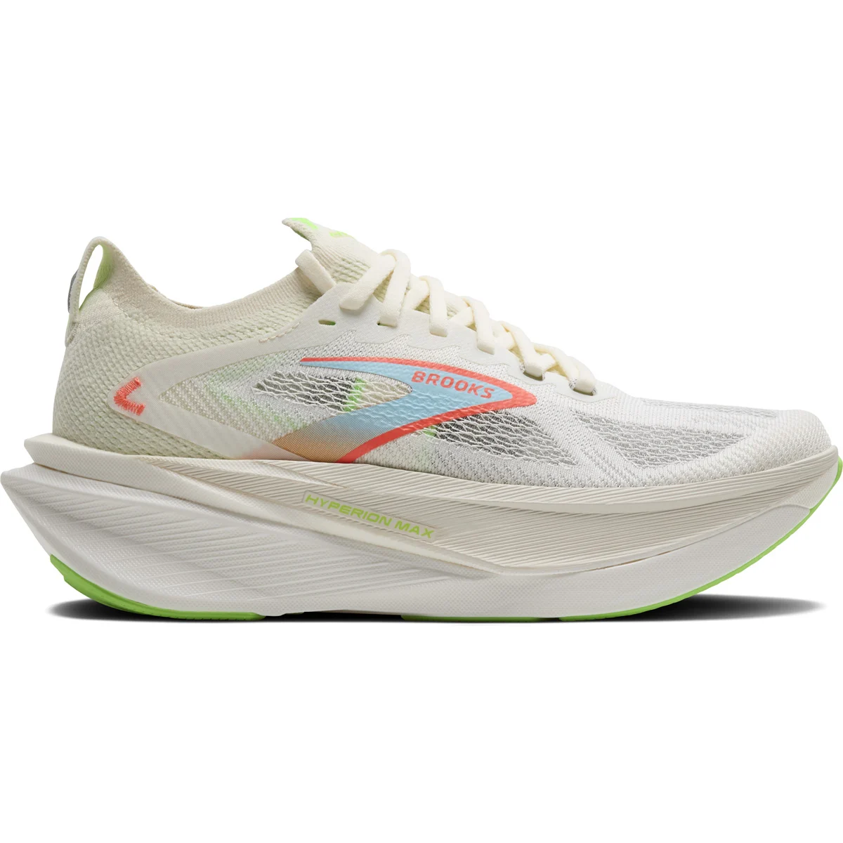 BROOKS HYPERION MAX 3 COCONUT/GREEN GECKO/PINK CLAY  - Running shoe