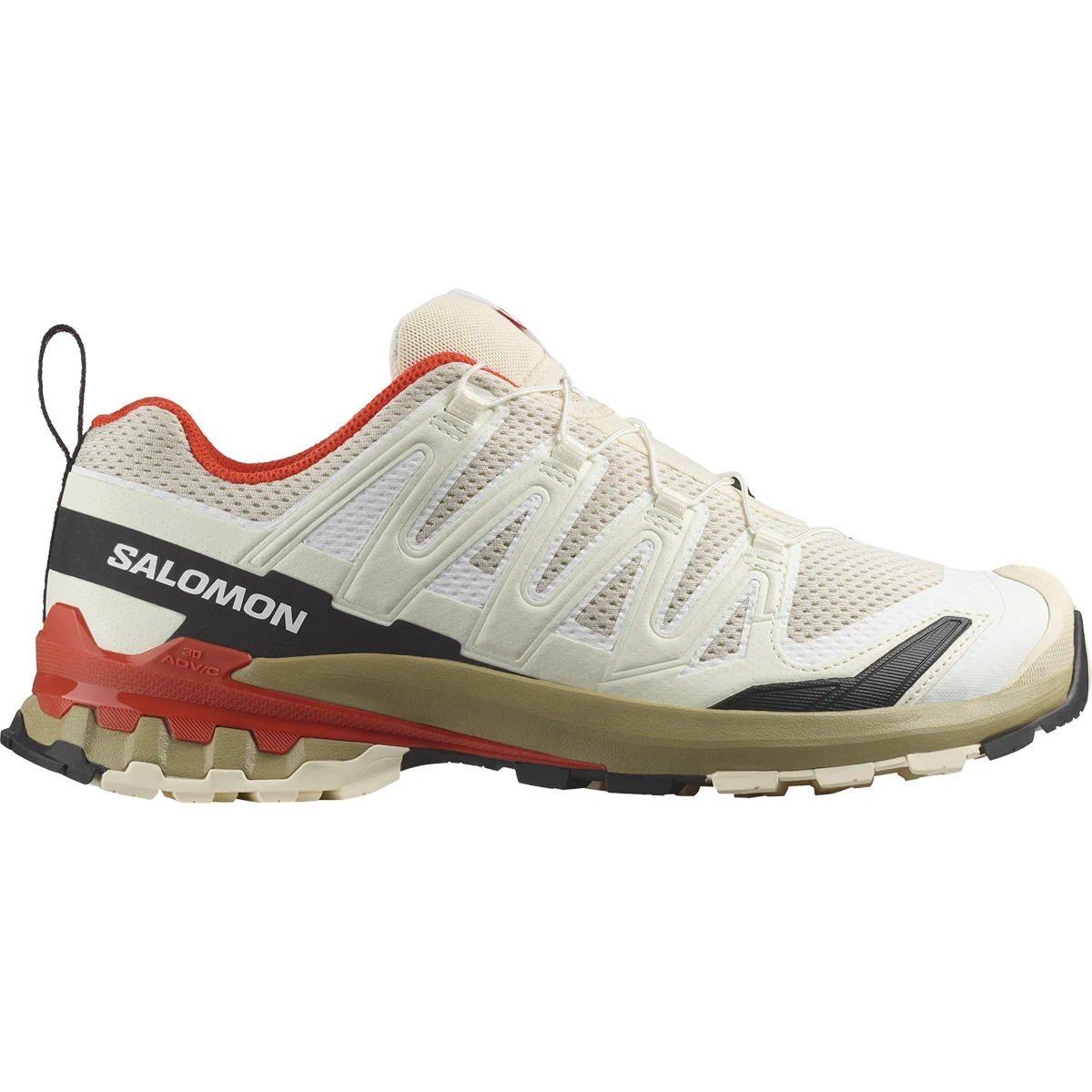 SALOMON XA PRO 3D V9 ALMOND MILK/GRAY GREEN/CHERRY TOMATO  - Trail running shoes