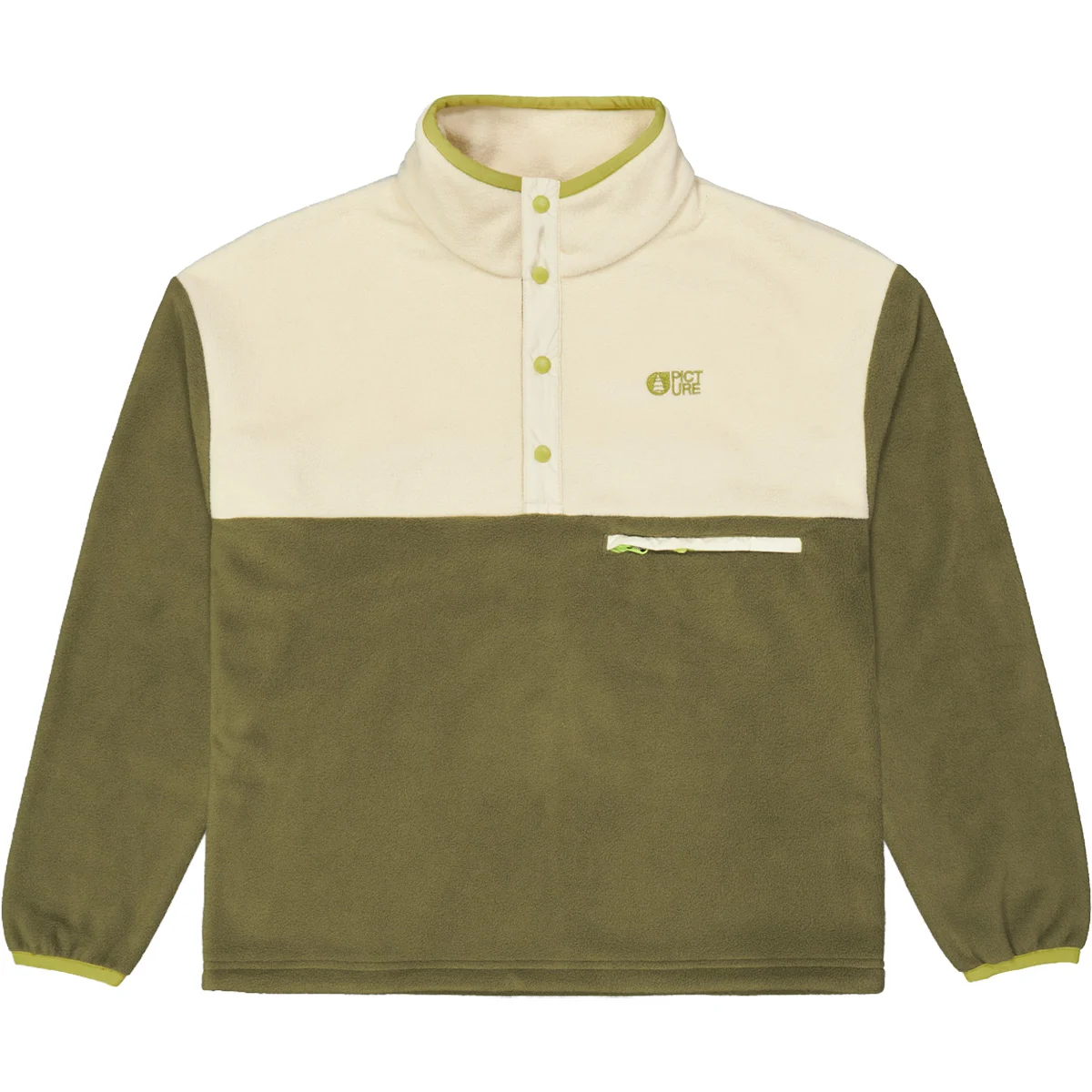PICTURE ARCCA W 1/4 FLEECE TOBACCO  - Fleece sweatshirt