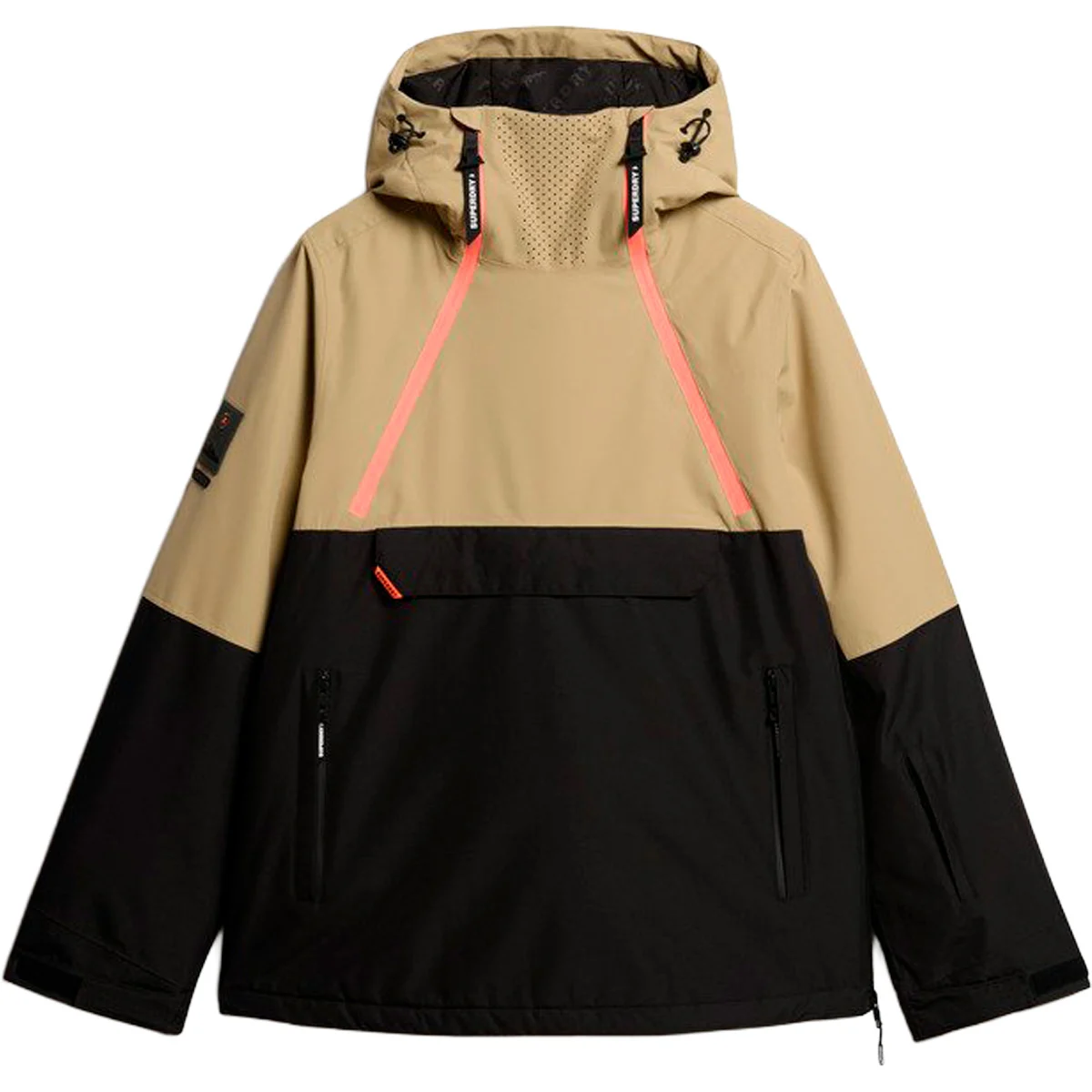 SUPERDRY FREESTYLE OVERHEAD SKI JACKET BUCKWHEAT BEIGE  - Ski jacket