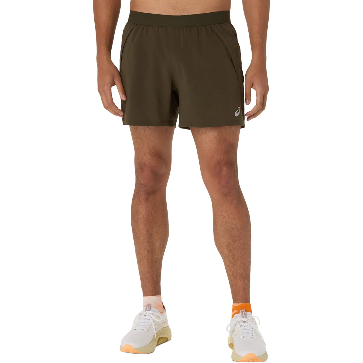 ASICS ROAD 5IN SHORT BROWN STONE  - Running shorts