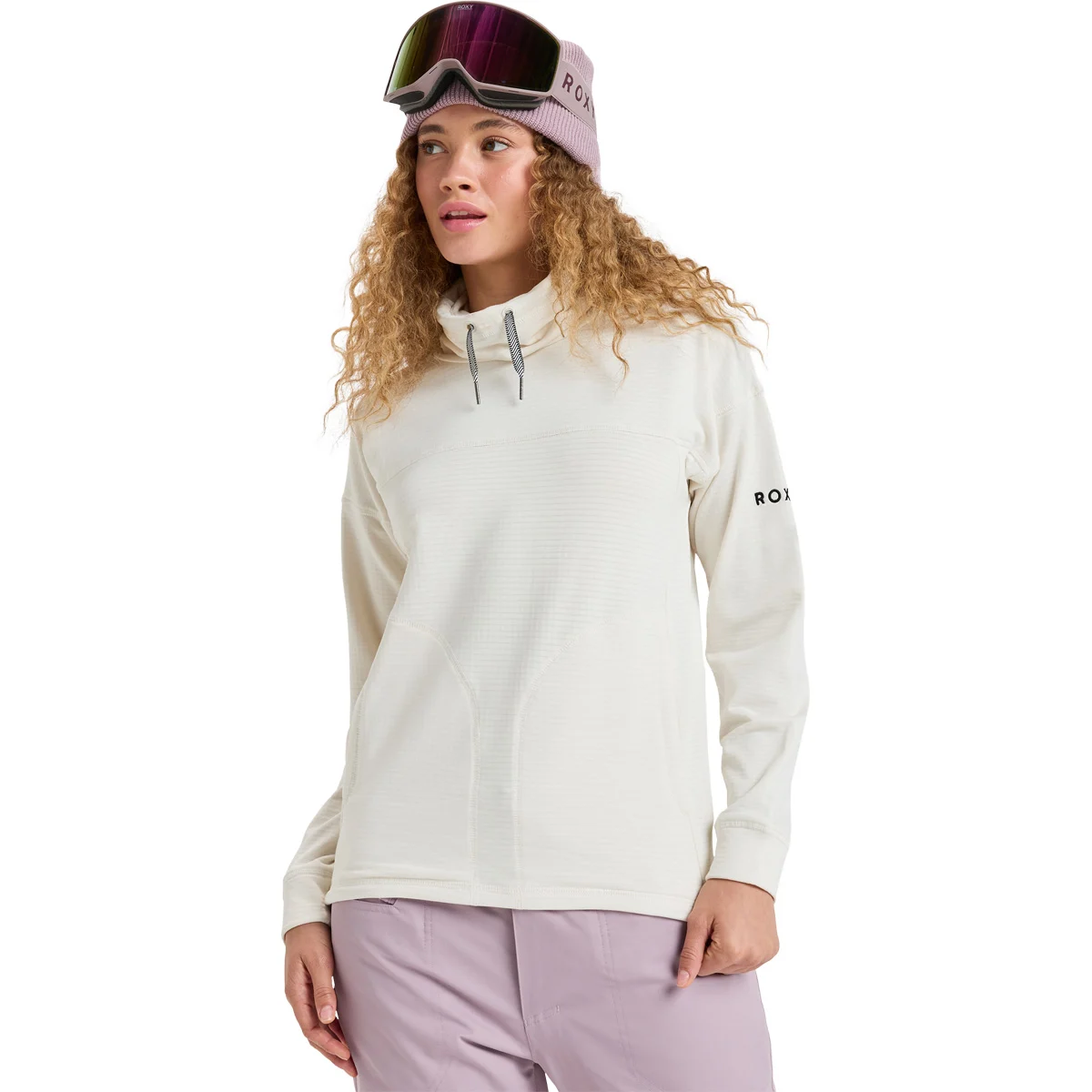 ROXY VERTERE WHISPER WHT/CLUX ML ORANGE S3  - Fleece jacket