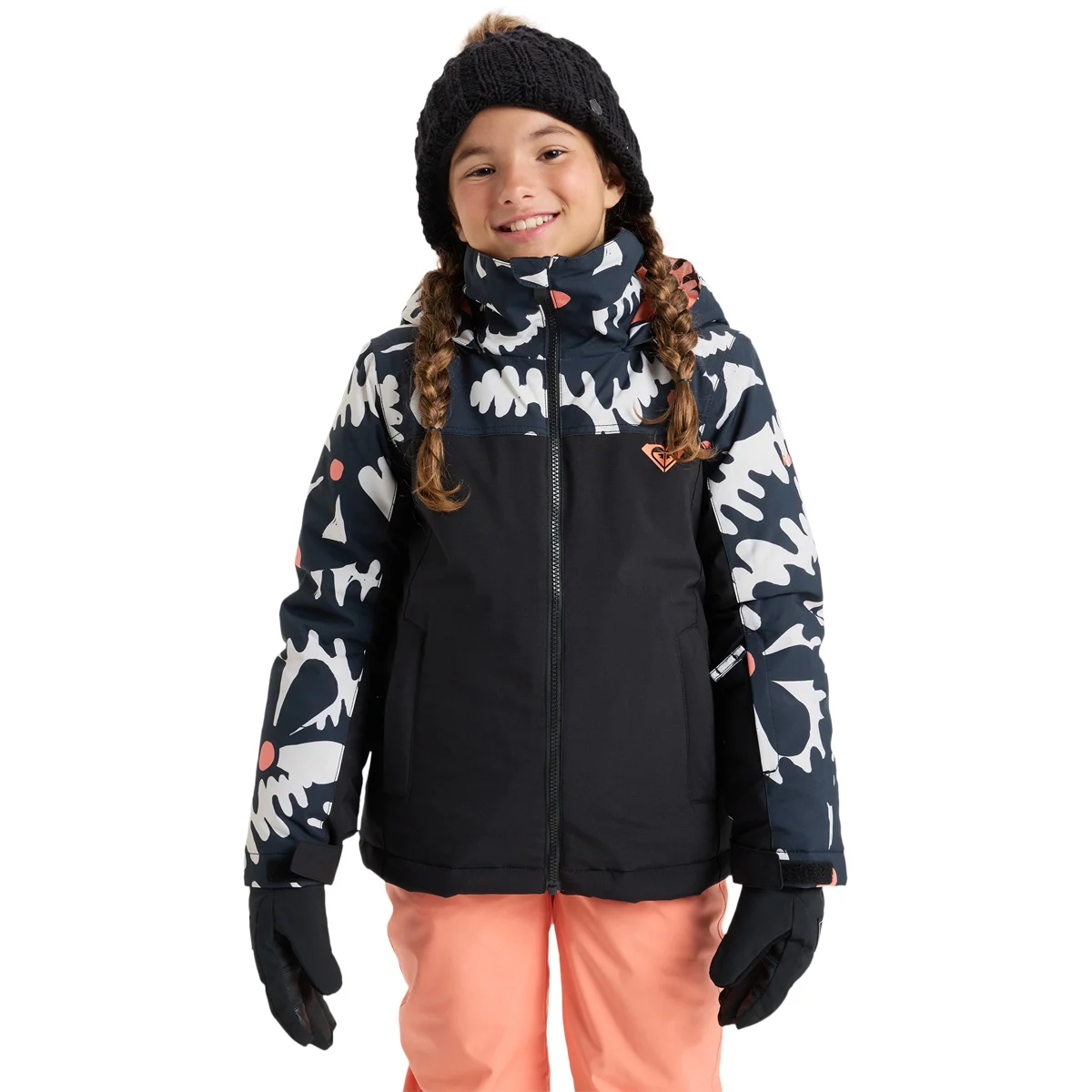 ROXY GALAXY GIRL JK MOUNTAIN STATIC TRUE BLACK  - Ski jacket