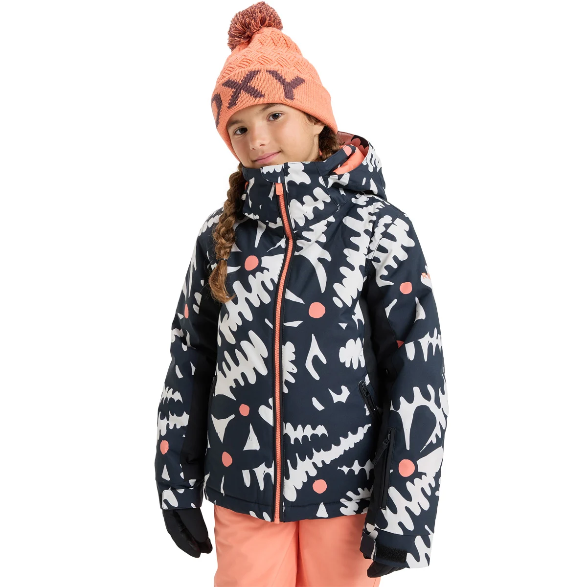 ROXY FREE JET MOUNTAIN STATIC TRUE BLACK  - Ski jacket