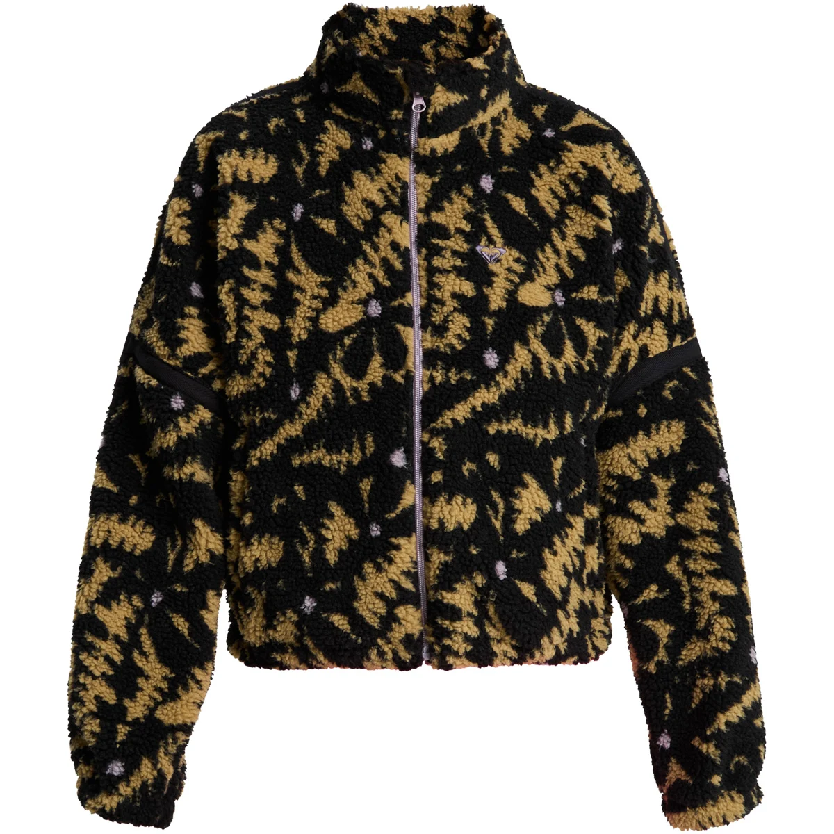 ROXY BOUNDLESS ZIP TRUE BLACK  - Fleece