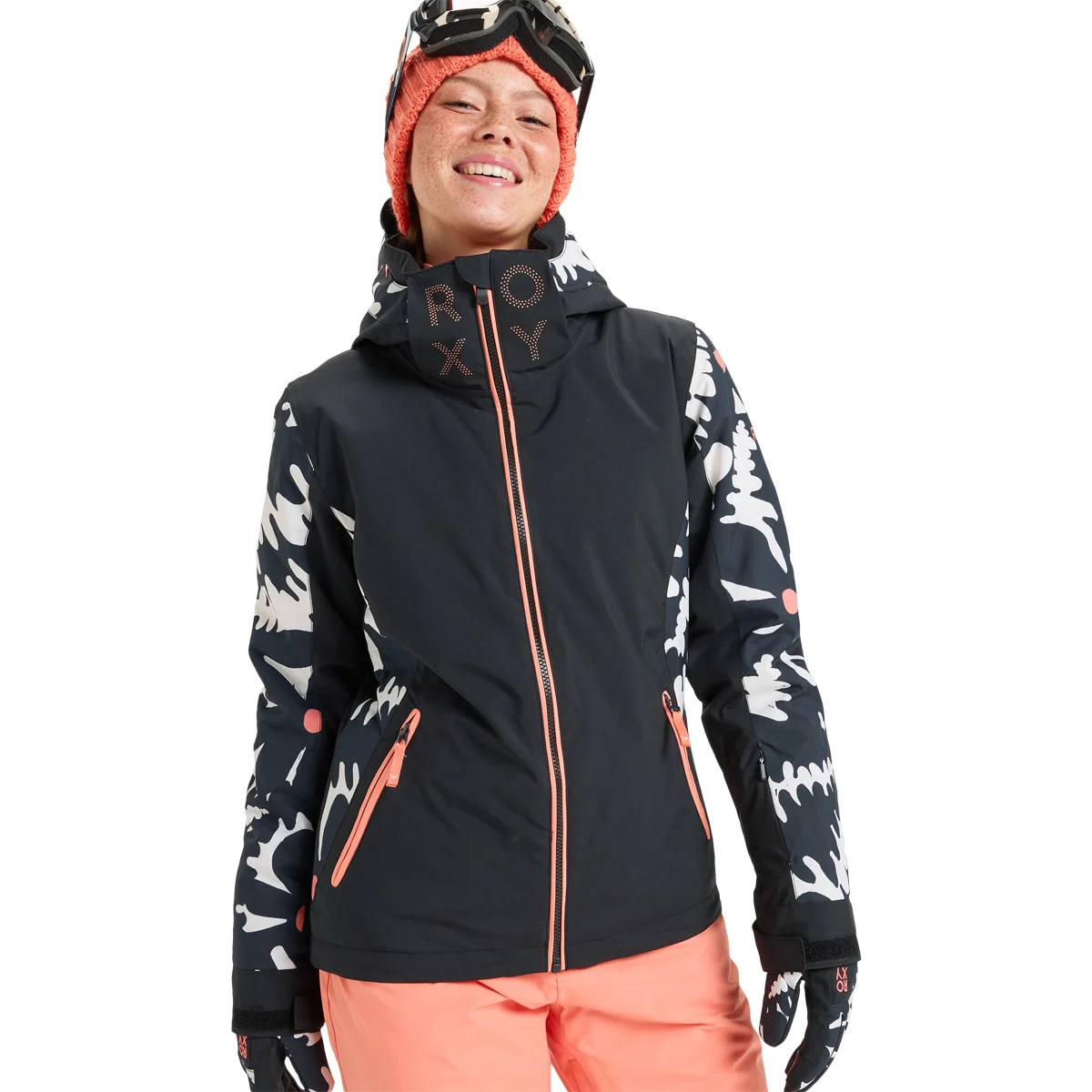 ROXY FREEJET MOUNTAIN STATIC TRUE BLACK  - Ski jacket