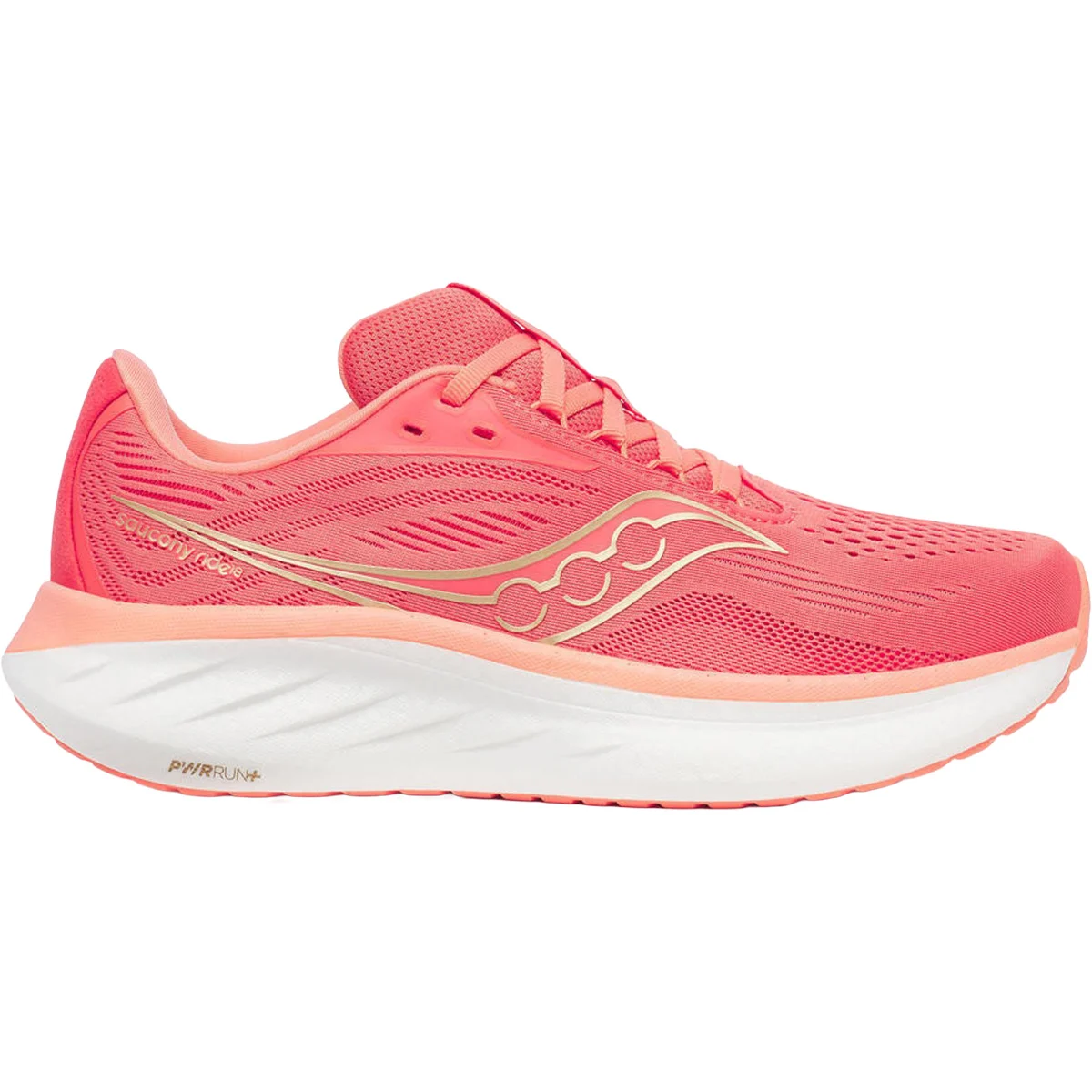SAUCONY RIDE 18 W CORAL/SALMON  - Running shoe