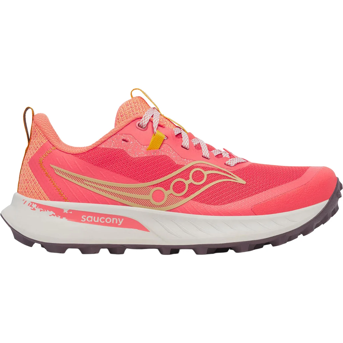 SAUCONY PEREGRINE 15 W CORAL/SALMON  - Trail running shoes