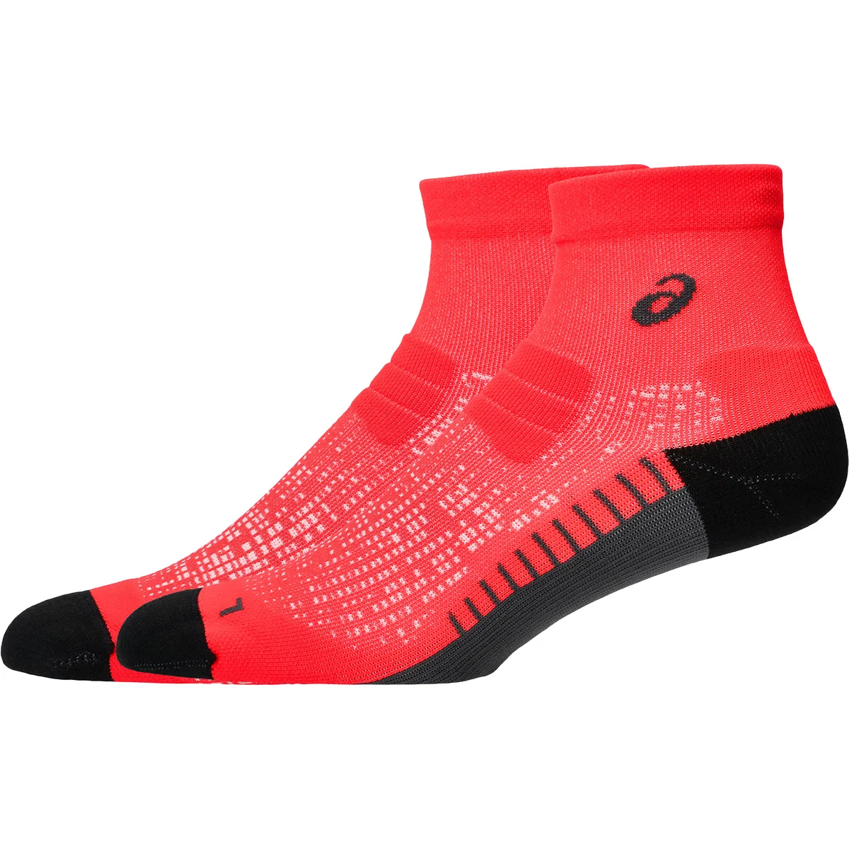 ASICS PERFORMANCE RUN SOCK QUARTER FLASH RED  - Running socks