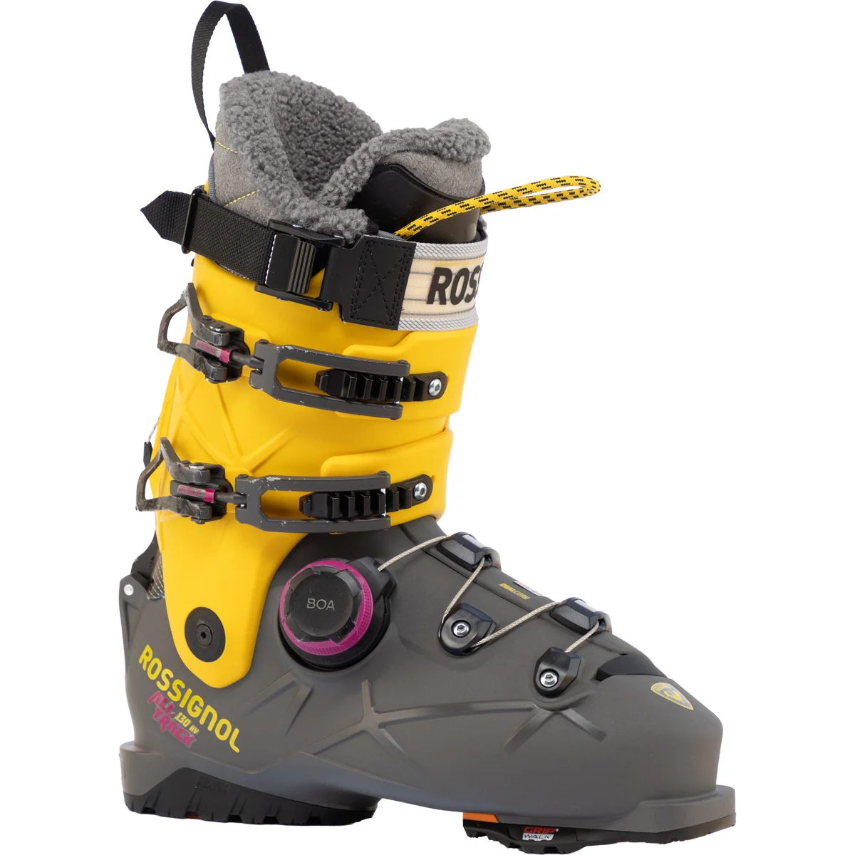 ROSSIGNOL ALLTRACK 130 HV BOA GW STEEL GREY/YELLOW  - Alpine ski boots