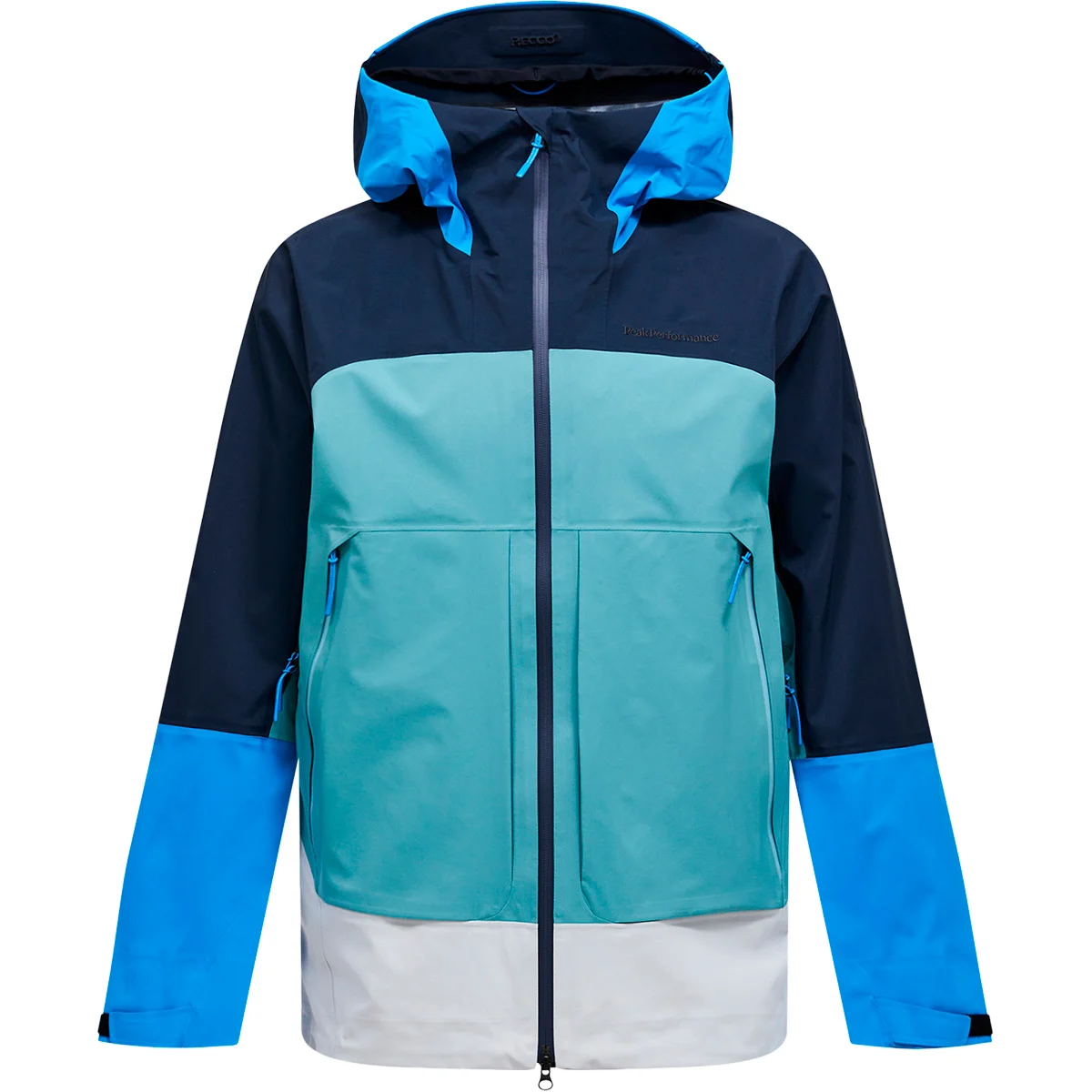 PEAK PERFORMANCE M VISLIGHT GORE-TEX C-KNITT BLUE SHADOW/DELUDED VISION/  - Ski jacket