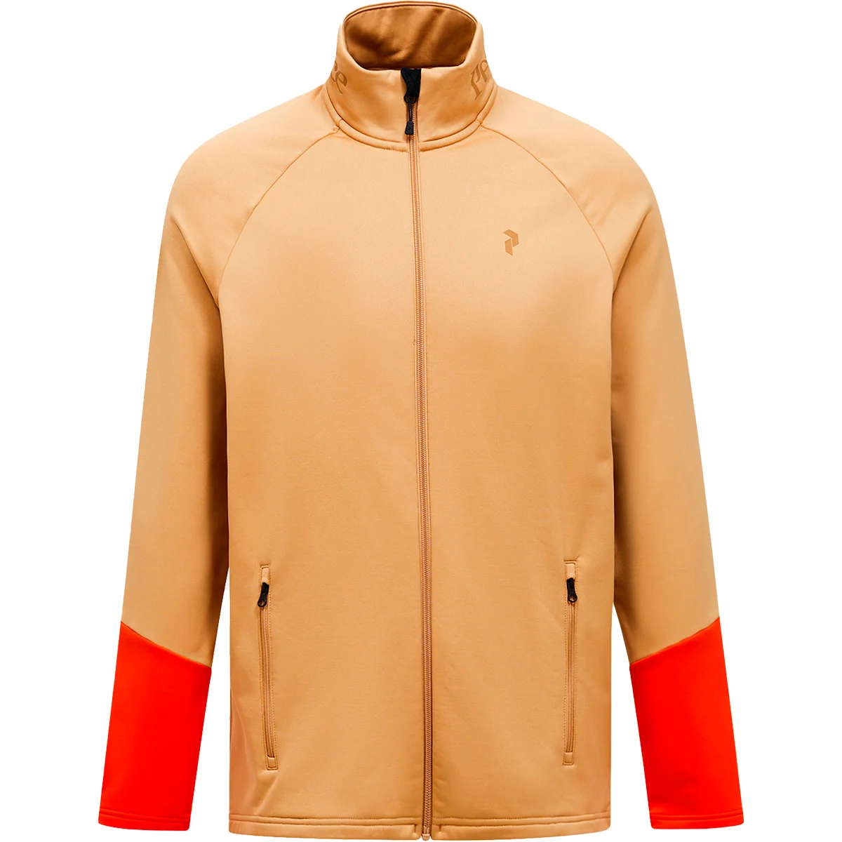 PEAK PERFORMANCE M RIDER ESSENTIALS ZIP JACKET SIERRA SAND/SOLAR BURST/  - Fleece jacket