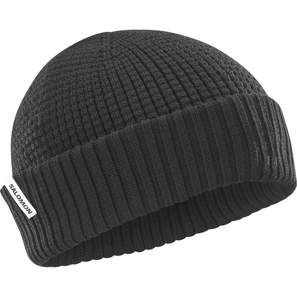 SALOMON DOCKER BEANIE U DEEP BLACK  - Ski beanie