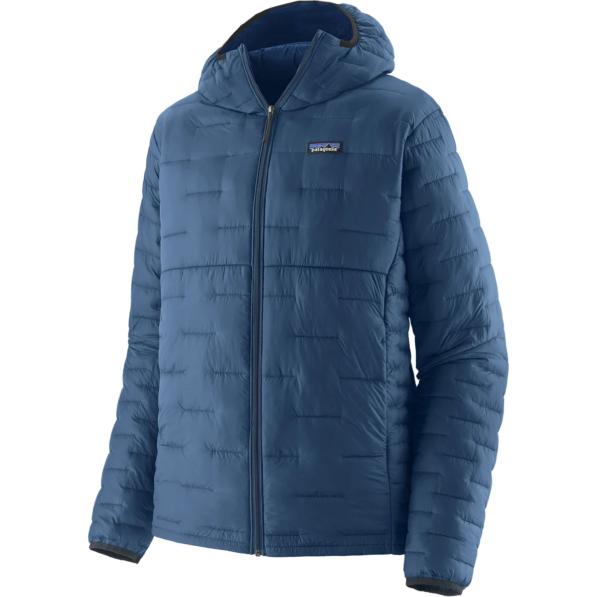 PATAGONIA M'S MICRO PUFF HOODY CLEMENT BLUE  - Hiking down jacket