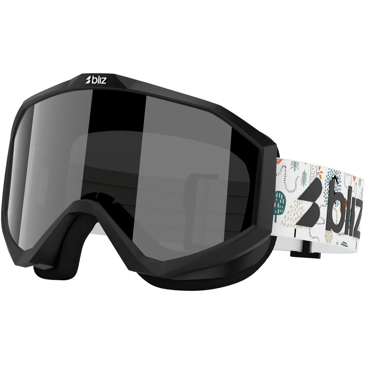 BLIZ LINER JR BLACK-WHITE LOGO  - Ski goggles