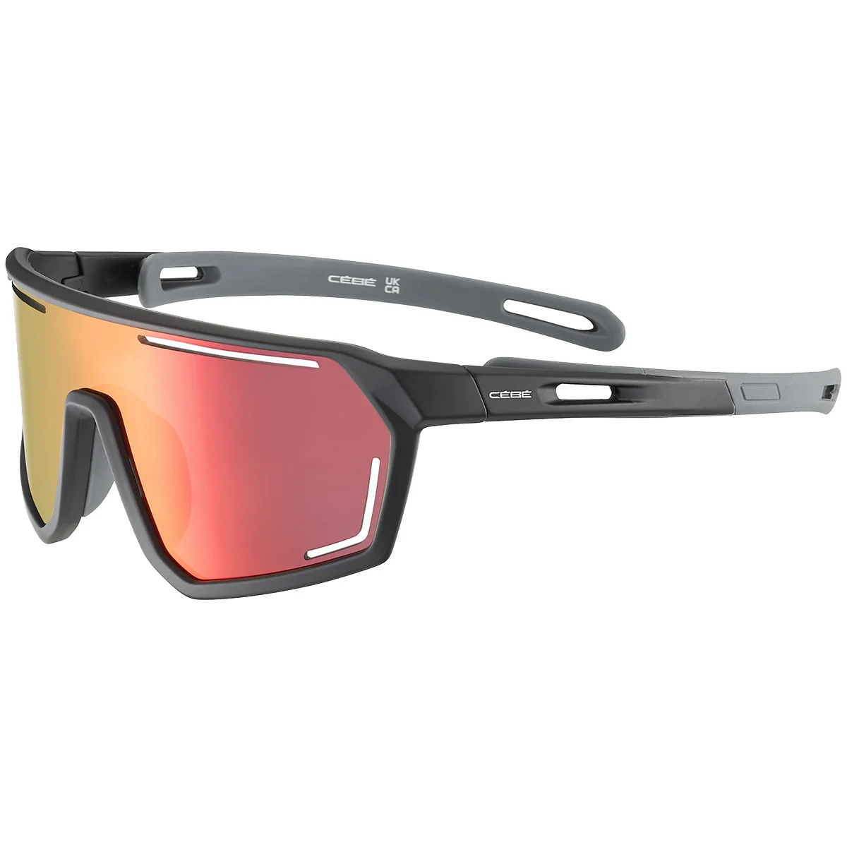 CEBE STRACE BLACK RED GREY  - Sport sunglasses