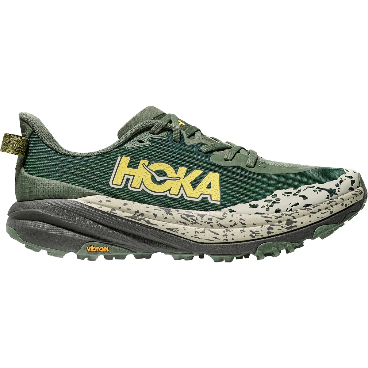 HOKA ONE ONE SPEEDGOAT 6 WIDE M FERN/ASPHALT GREY - Trail running shoes