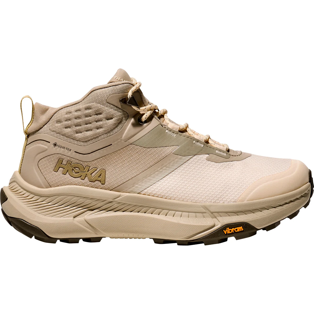 HOKA ONE ONE TRANSPORT HIKE GORE-TEX W OYSTER MUSHROOM/VINTAGE YELLOW  - Running shoe