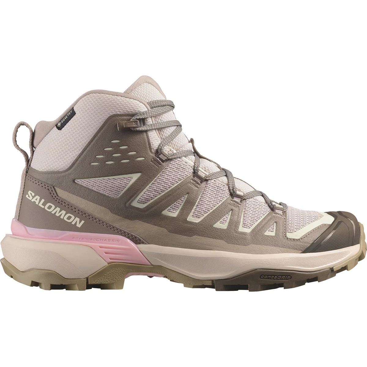 SALOMON X ULTRA 360 EDGE MID GORE-TEX W IRON/HUSHED VIOLET/TRANSPARENT YELLOW  - Mid-rise hiking boot