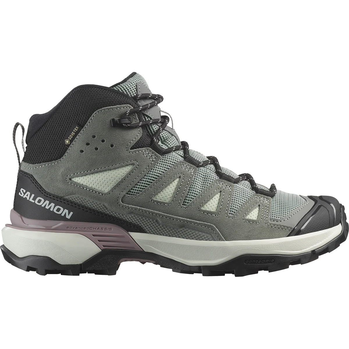 SALOMON X ULTRA 360 LTR MID GORE-TEX W GREEN MILIEU/SEDONA SAGE/NIRVANA  - Mid-rise hiking boot