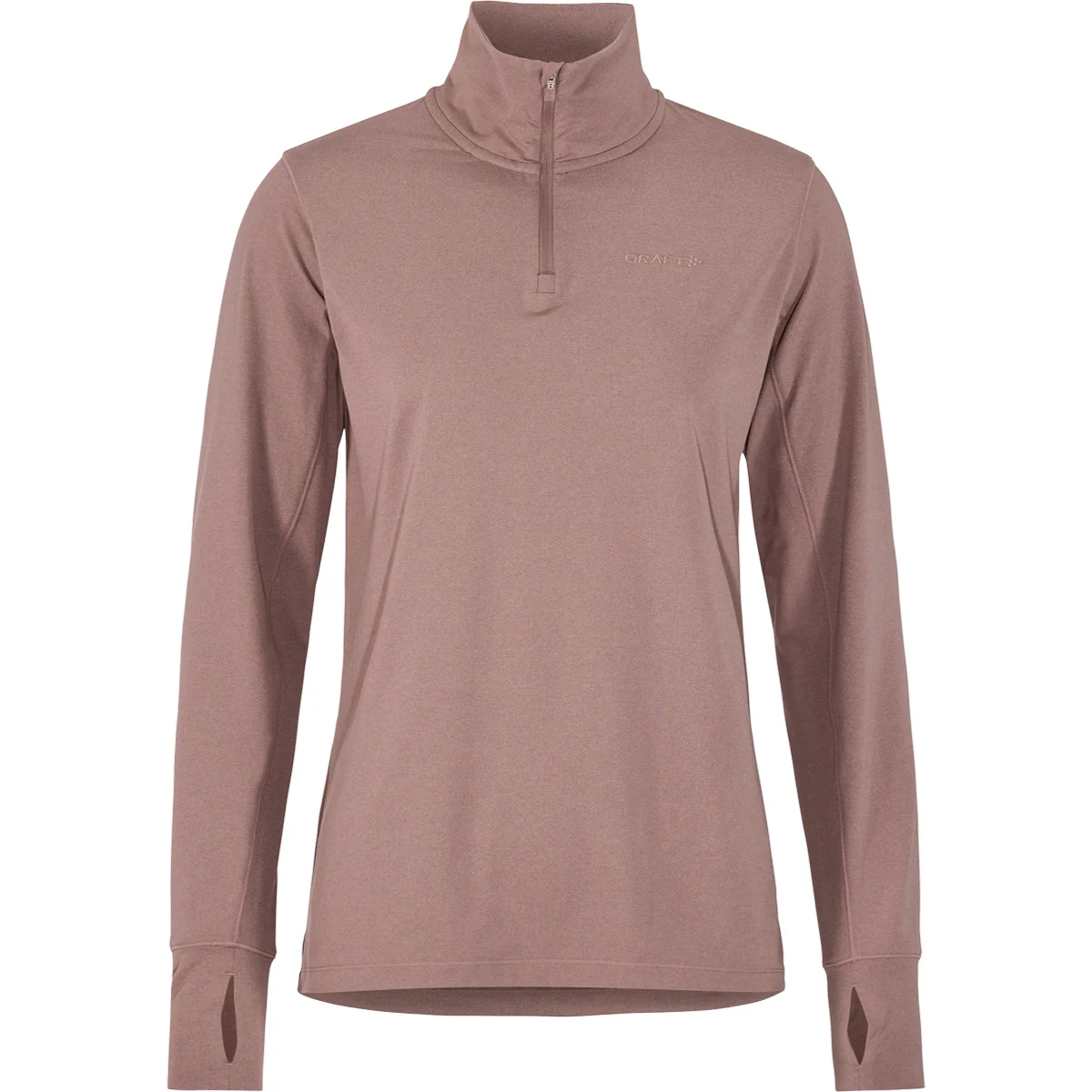 CRAFT FLOW HZ LS W ROSE ROSE BROWN/MELANGE  - Cross-country ski T-shirt