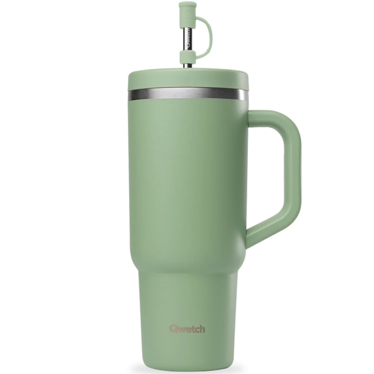 QWETCH TRAVEL CUP INSULATED INOX 900ML MATT VERT TILLEUL  - Vacuum bottle