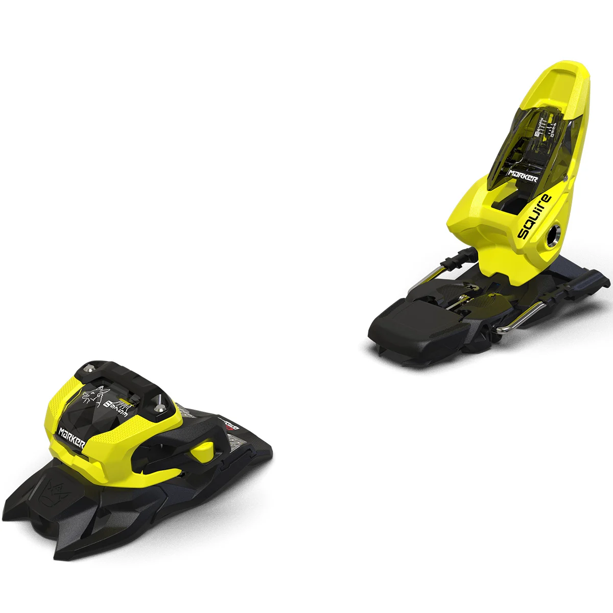 MARKER SQUIRE 11 BLACK/YELLOW  - Alpine ski bindings
