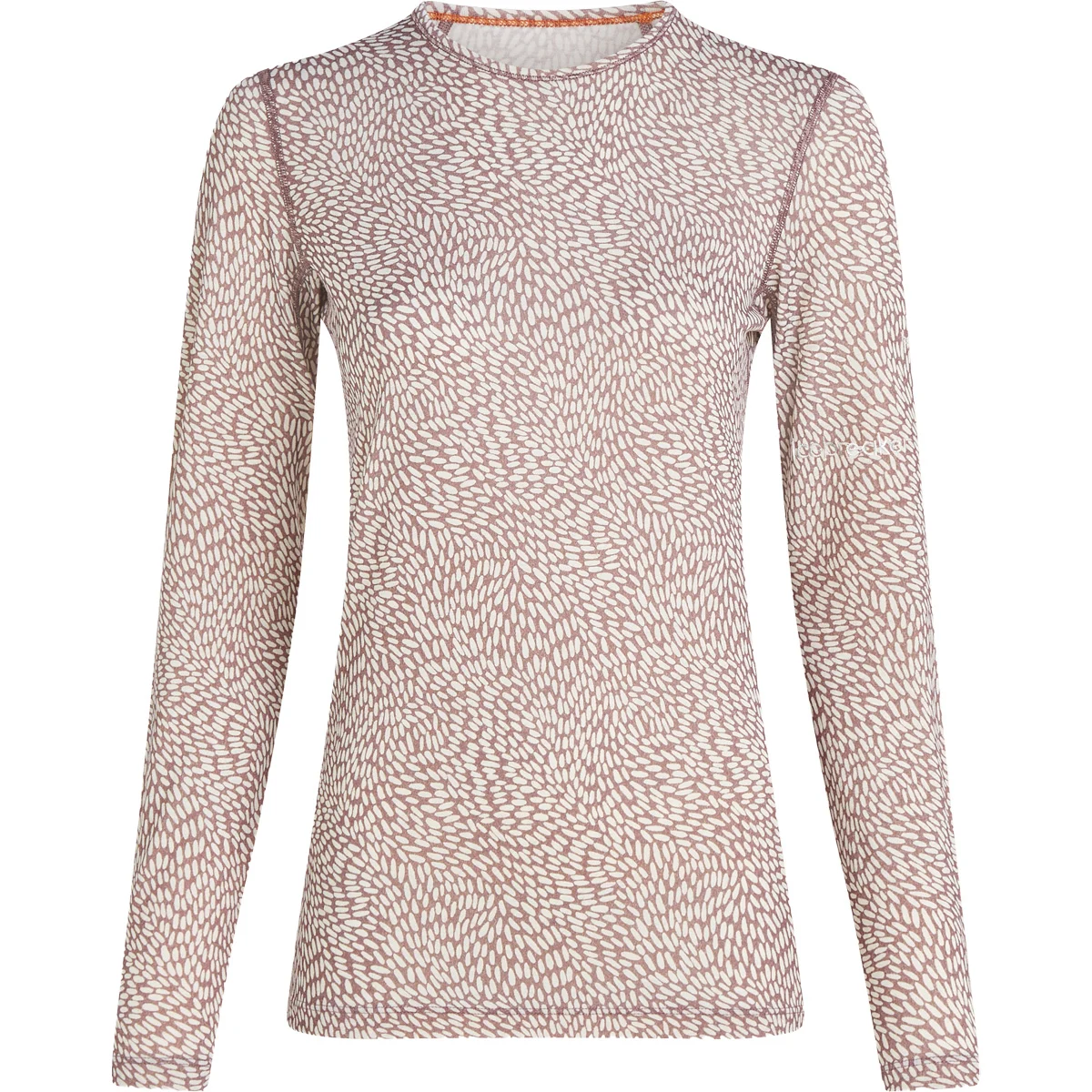 ICEBREAKER W MER 200 OASIS LS CREWE FLOCK SUMMIT/SNOW/AOP - Thermal T-shirt