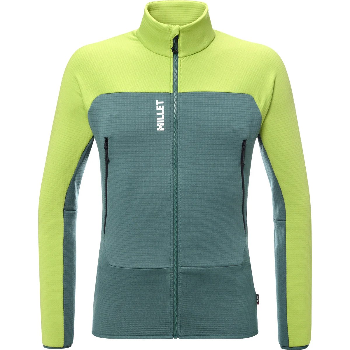 MILLET FUSION GRID JACKET MACAW GREEN/BOTTLE  - Hiking fleece jacket