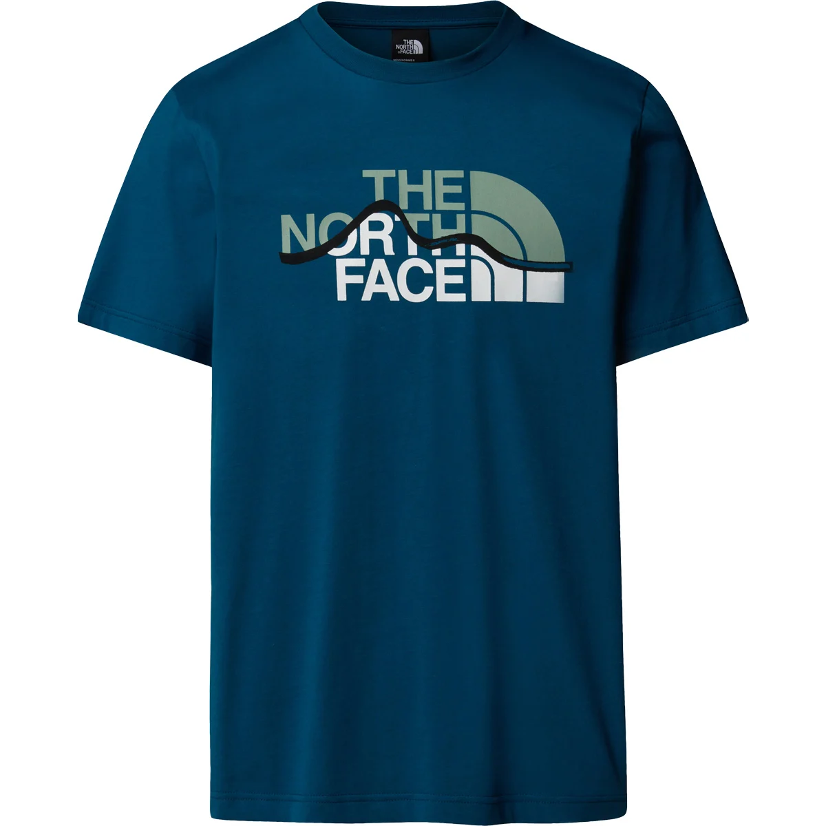 THE NORTH FACE M SS MOUNTAIN LINE TEE MINERAL INK  - T-shirt
