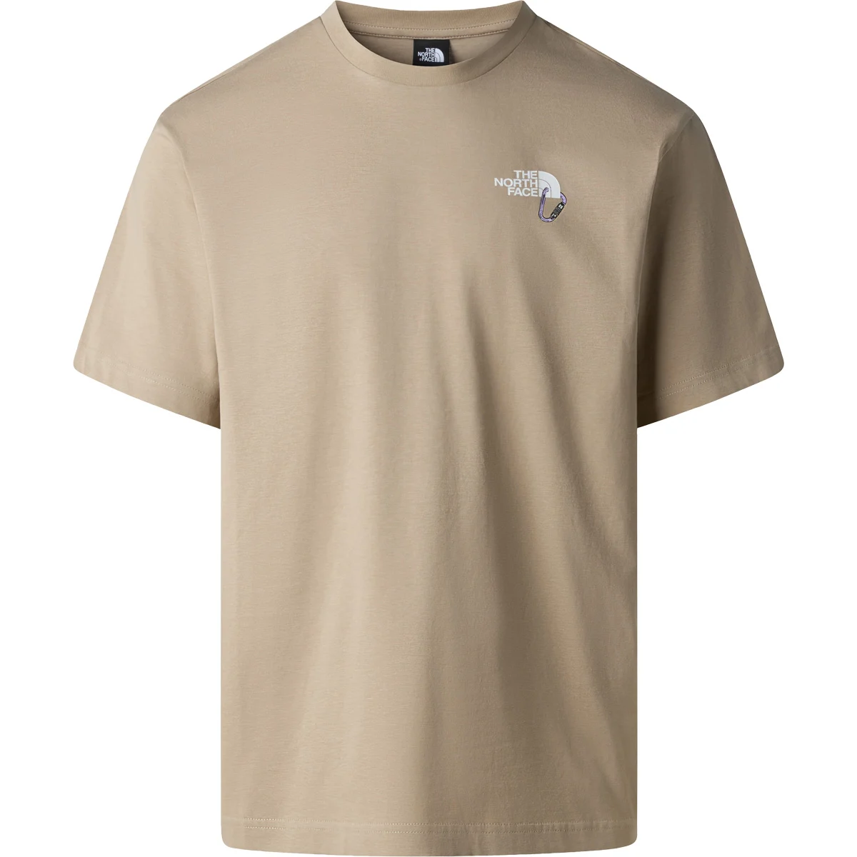 THE NORTH FACE U EXPLORE CARABINER RELAXED SS TEE MUSHROOM GREY  - T-shirt