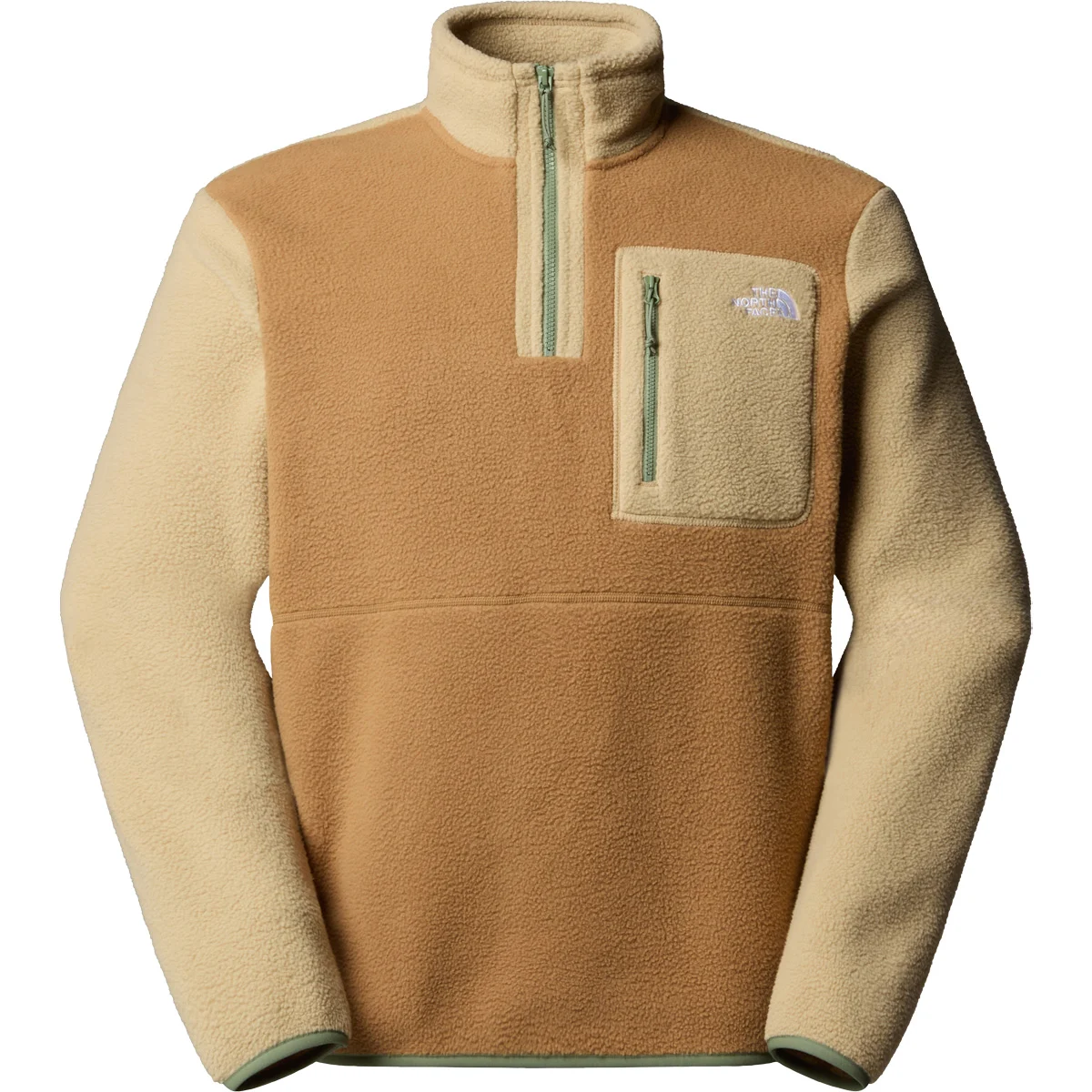 THE NORTH FACE M YUMIORI 1/4 ZIP UTILITY BROWN/K  - Fleece