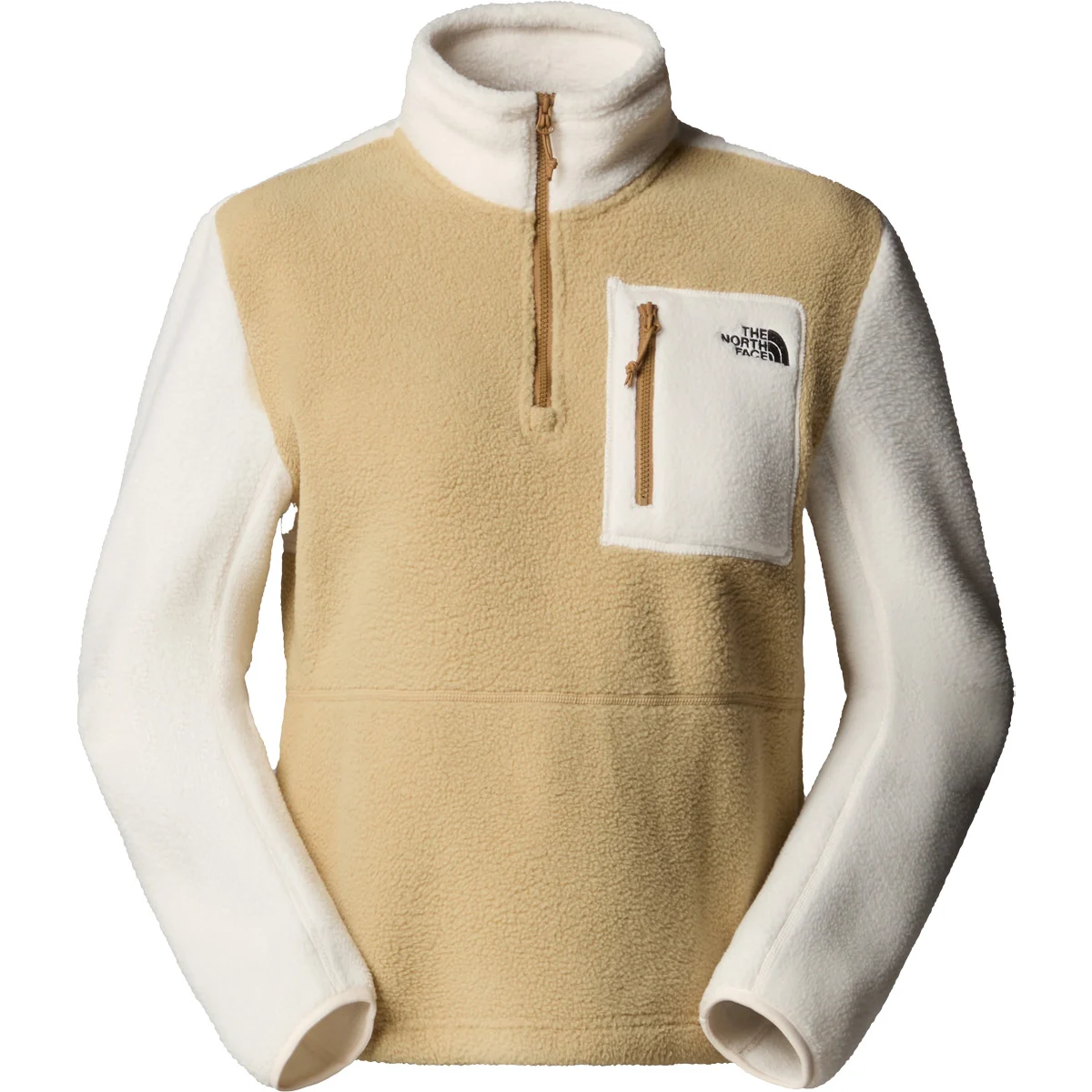 THE NORTH FACE W YUMIORI 1/4 ZIP KHAKI STONE/WHI  - Fleece